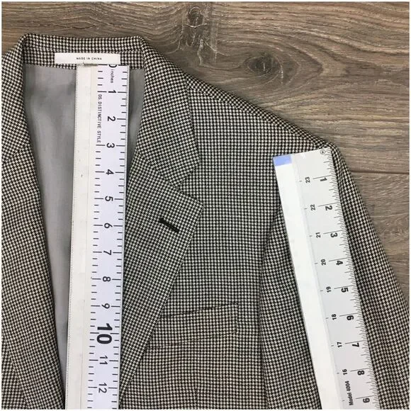 NORDSTROM Mens Blazer Sport Coat Casual Jacket‎ Size 40L Wool Silk Suit